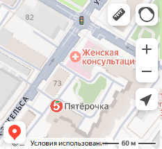 Схема проезда: Женская консультация Поликлиники №10